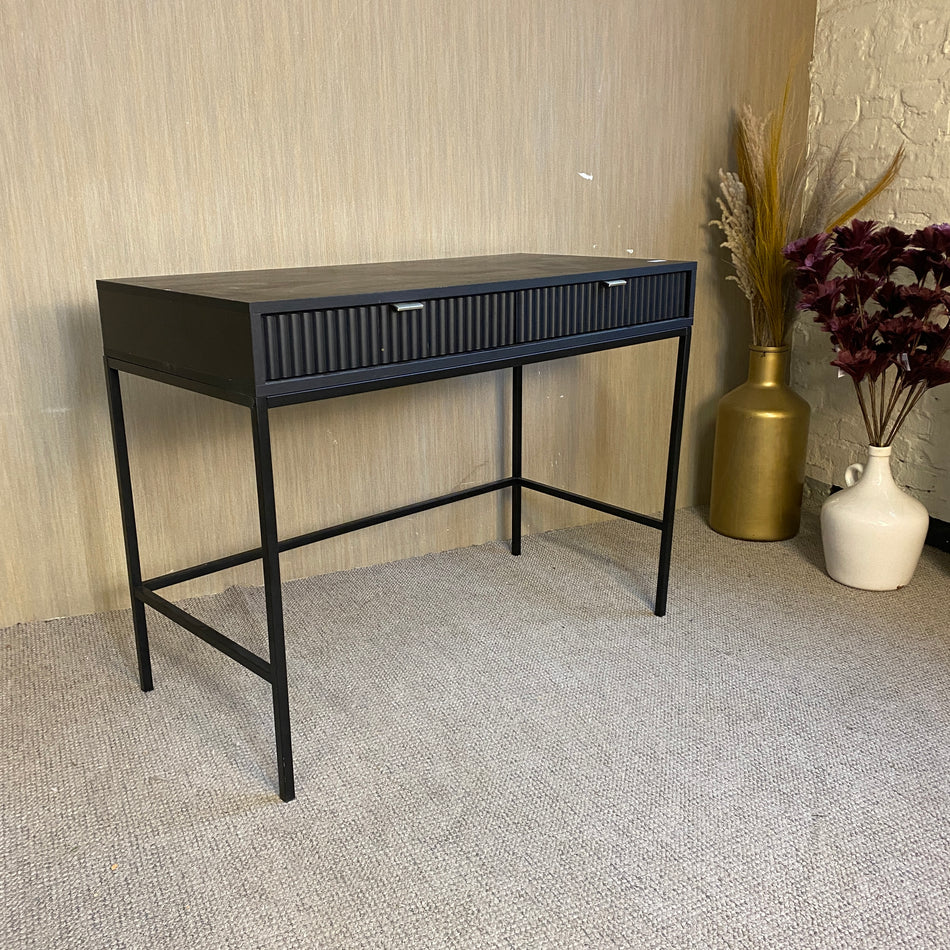 Modernes schwarzes Design-Schreibtisch mit Schublade – stilvoller Arbeitsplatz Tischgebraucht