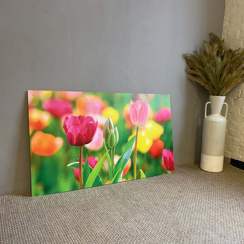 Bild Tulpen 120x70 pink Wandbild Deko Fotodruck Natur