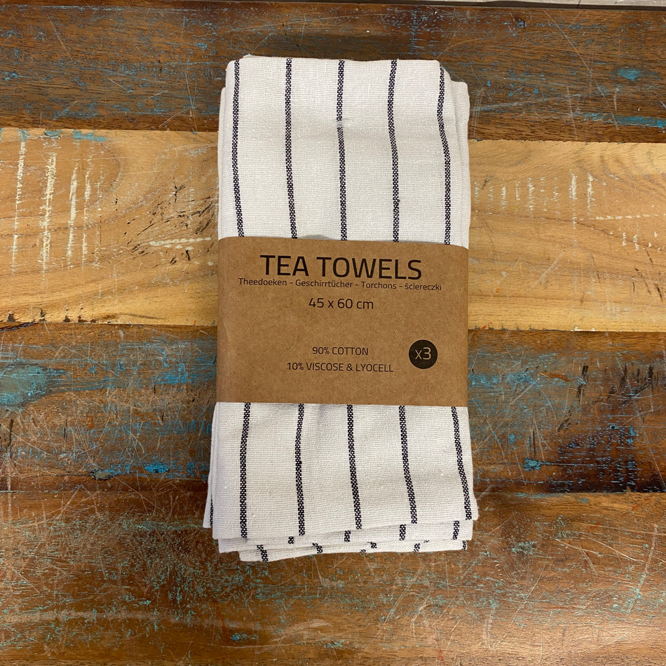 Geschirrtücher neu breit gestreift 45x60 3er Set Trockentuch