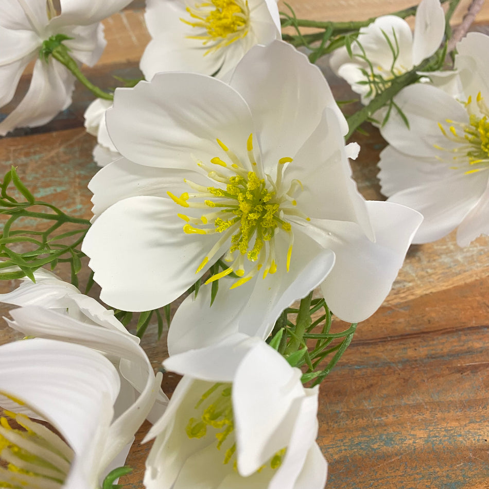 Countryfield Kunstblume Cosmos weiß 105cm