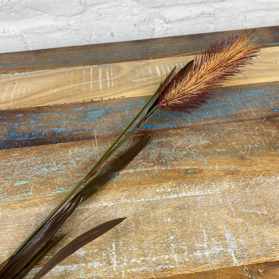 Künstliches Zuckerrohr orange 87cm Deko Pflanze