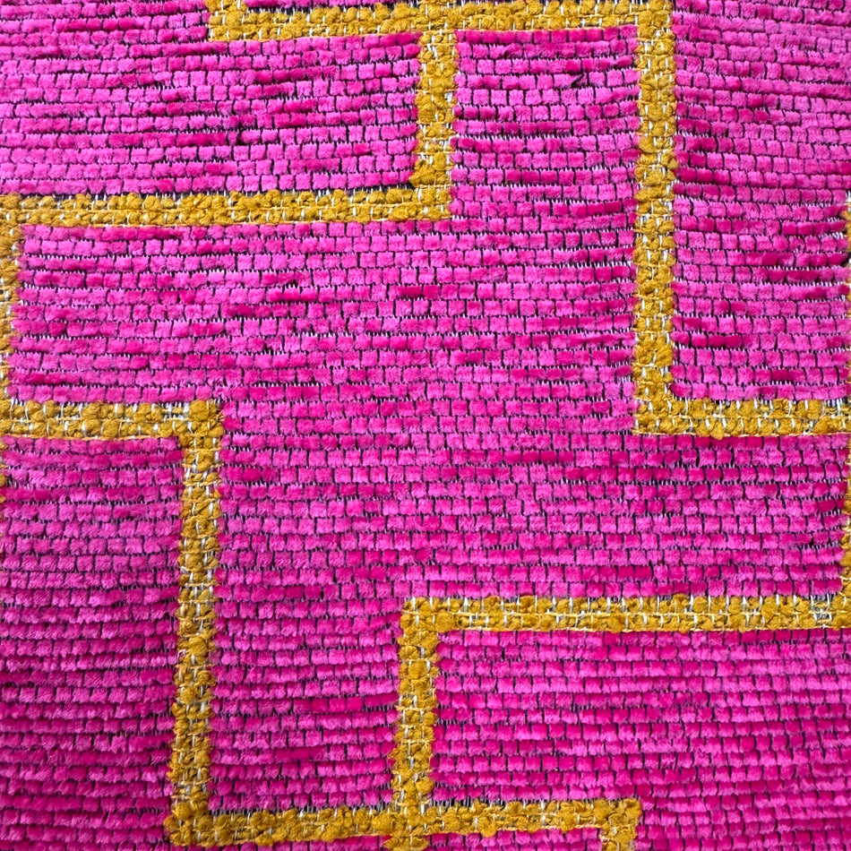 Xenos Kissen Pink Gelb Muster 45x45 Neuware