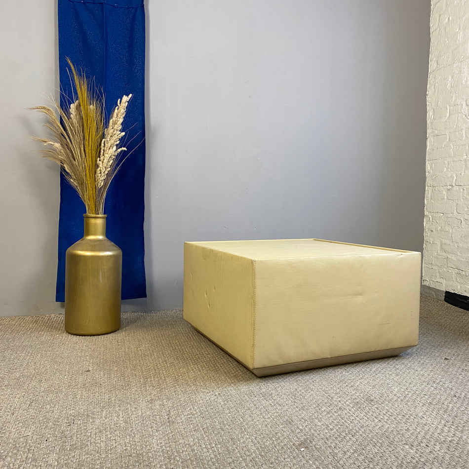 Sitzhocker gebraucht beige Leder