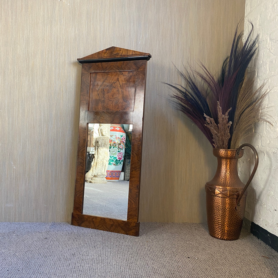 Kleiner Biedermeier Spiegel antik Nussbaum 1900