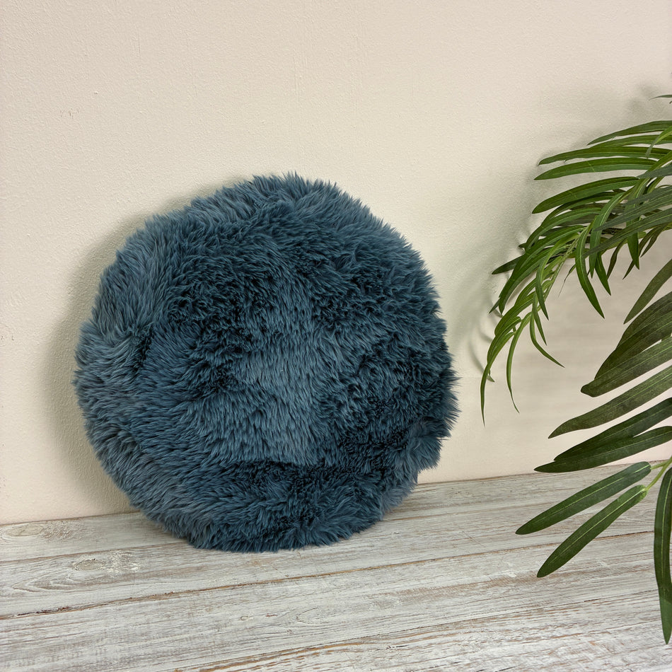Unique Living Kissen Matten blau 40 cm