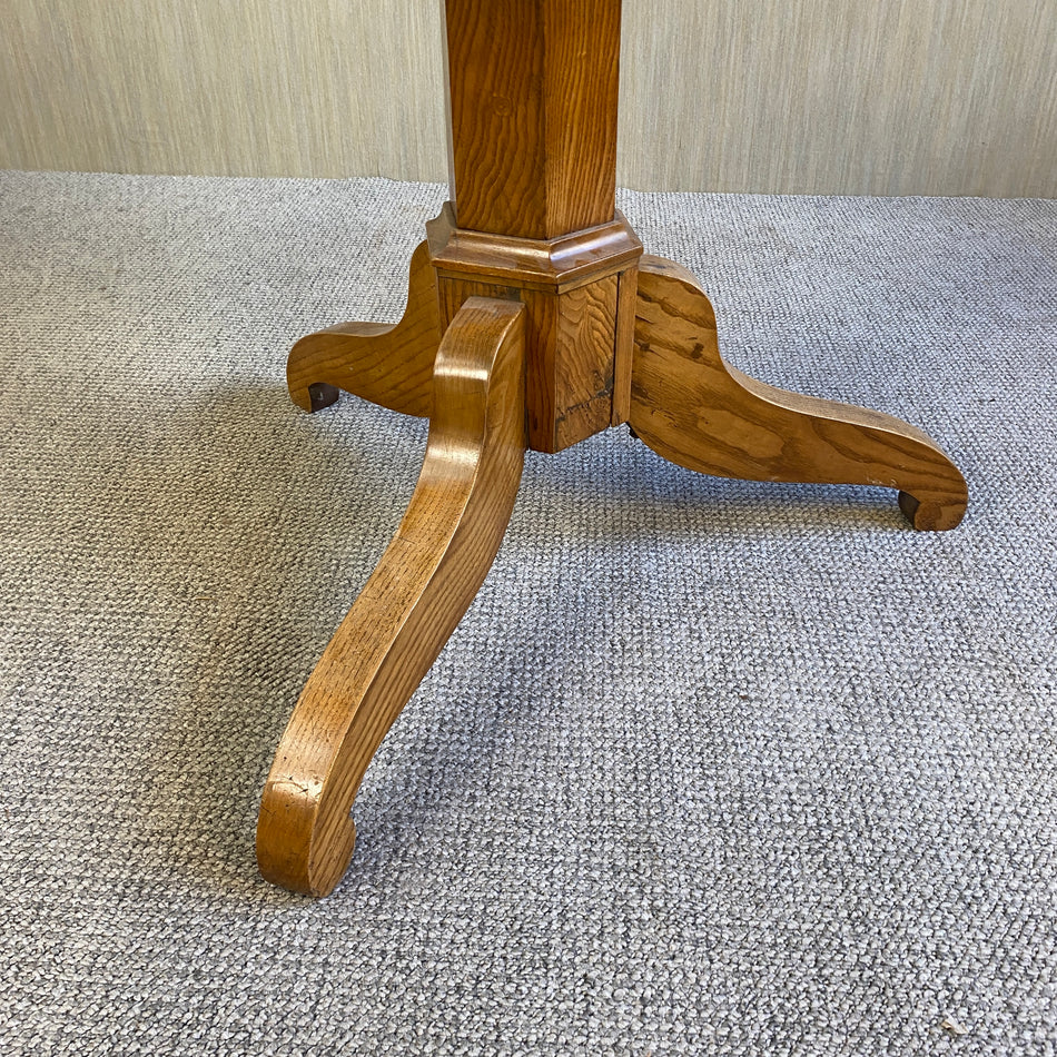 Biedermeier Esstisch antik Nadelholz rund 1930 vintage Tisch