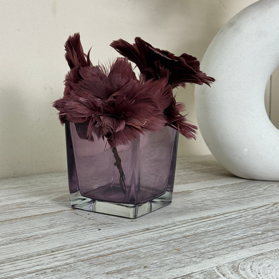 Blumentopf lila transparent