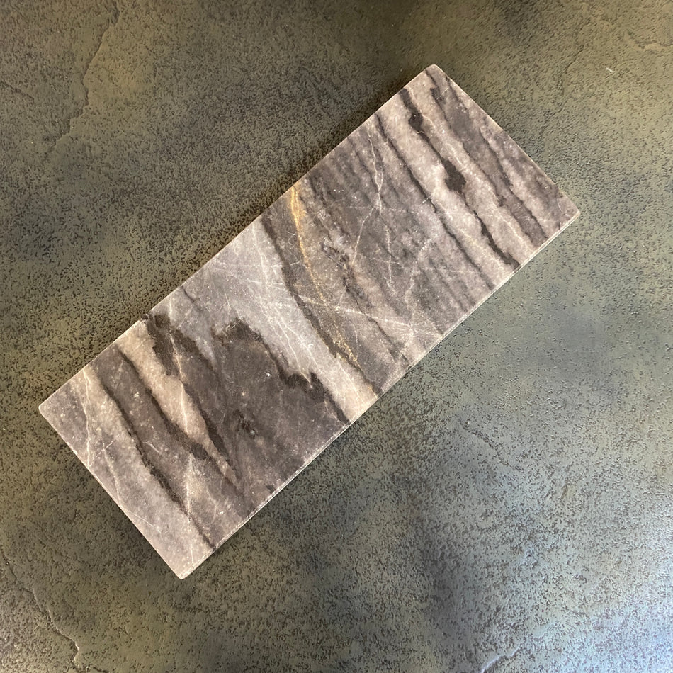 Plateau Marmor dunkelgrau Tablett 23cm Deko