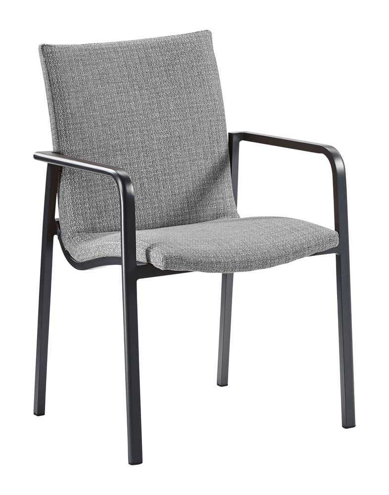 Gartenstuhl Positano Anthrazit/Hellgrau Outdoor Stuhl