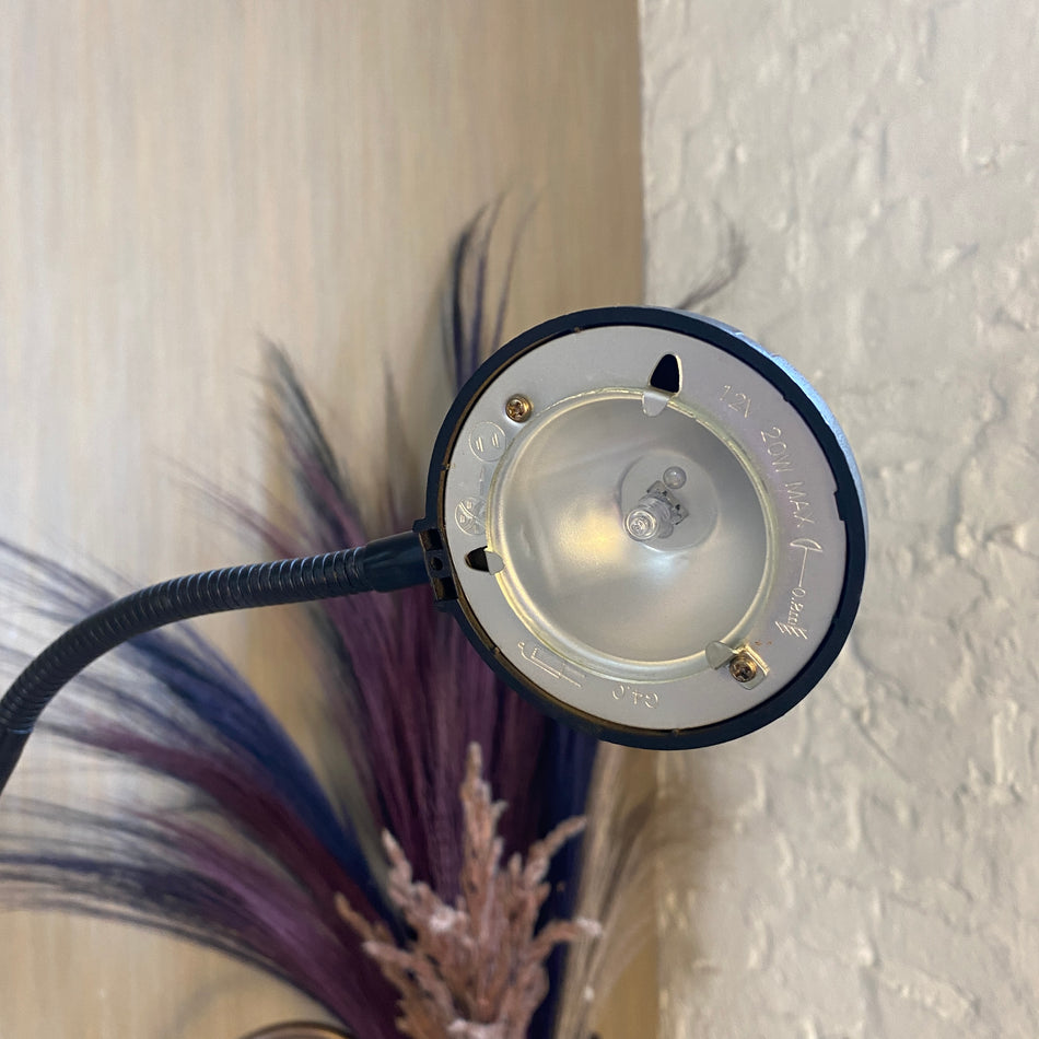 Halogen Stehlampe gebraucht schwarz Lampe schwenkbar 20 Jh.