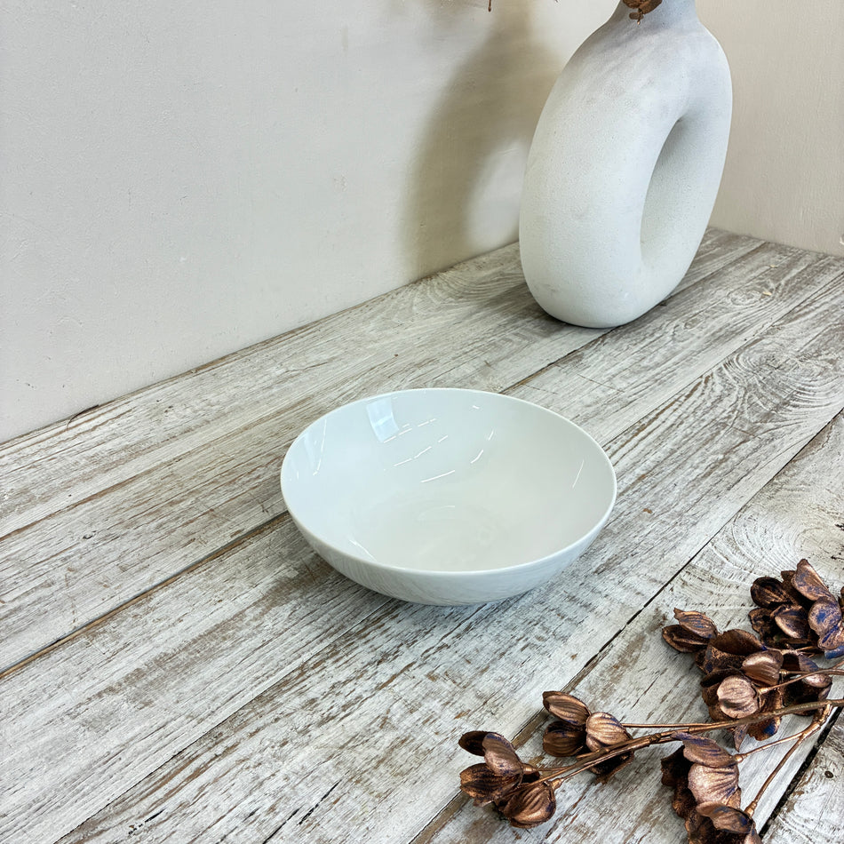Seltman Weiden Schale 20 cm weiß