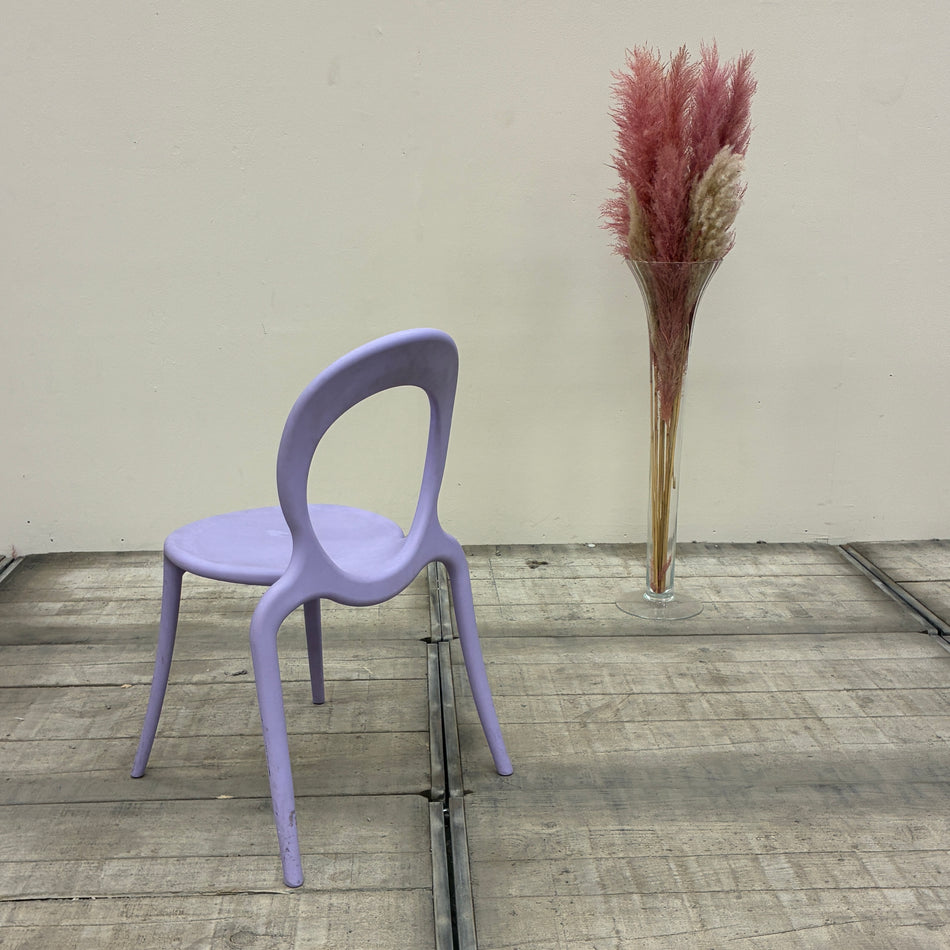 Kunststoffstuhl Design Monoblock Kunststoffstuhl Lila Flieder Stuhl Gebraucht