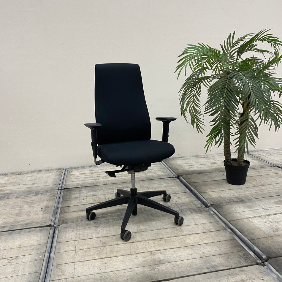 Interstuhl Bürostuhl Schwarz Stoff Ergonomisch Gebraucht