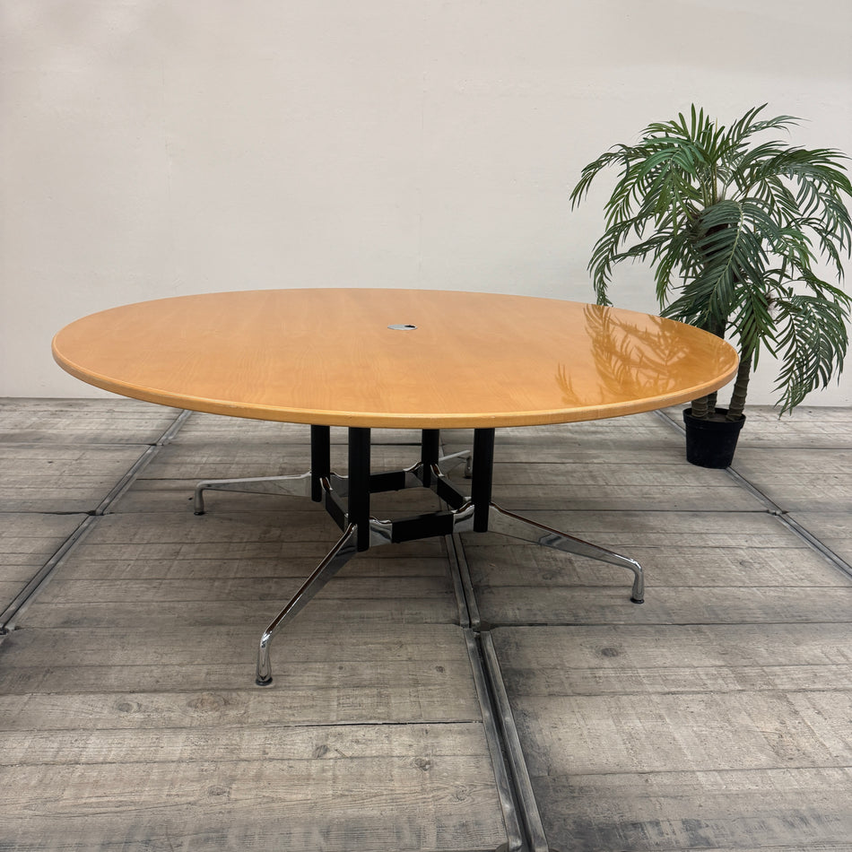 Vitra Eames Segmented Table Konferenztisch Eiche Rund 180cm  Design Tisch Gebrauchtu