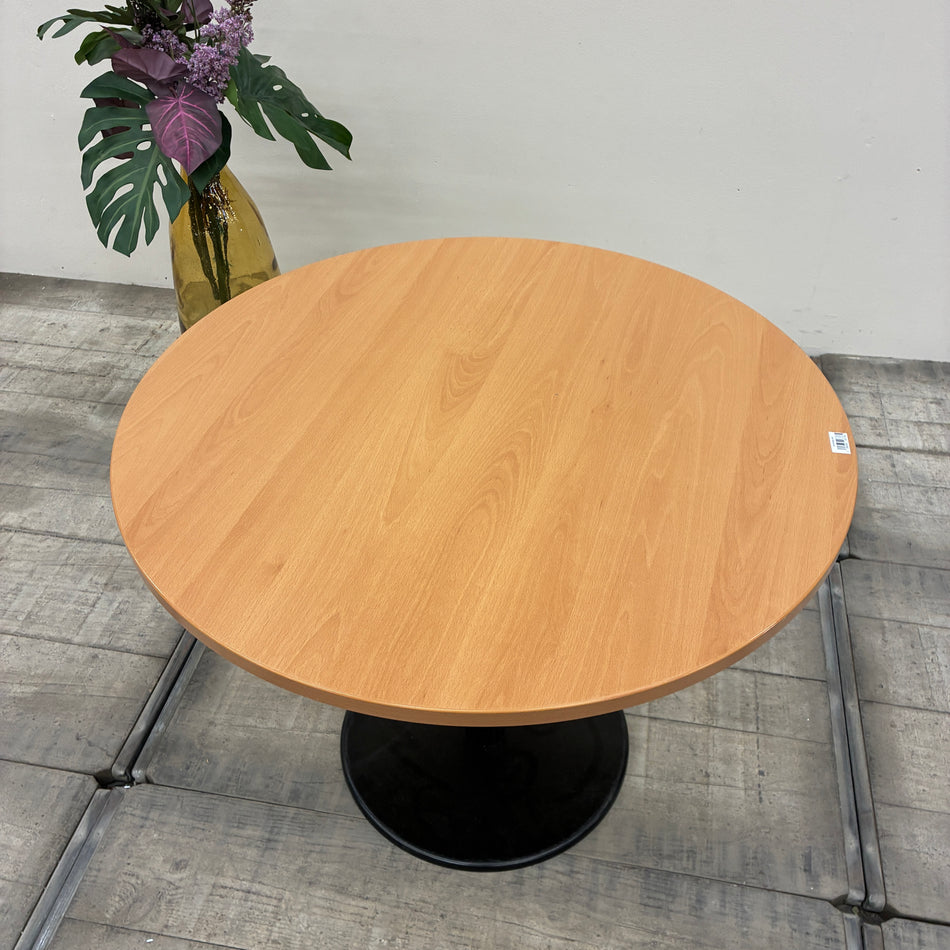 Werndl Steelcase Bistrotisch Rund Besprechungstisch Holzdekor Anthrazit Tisch Gebraucht