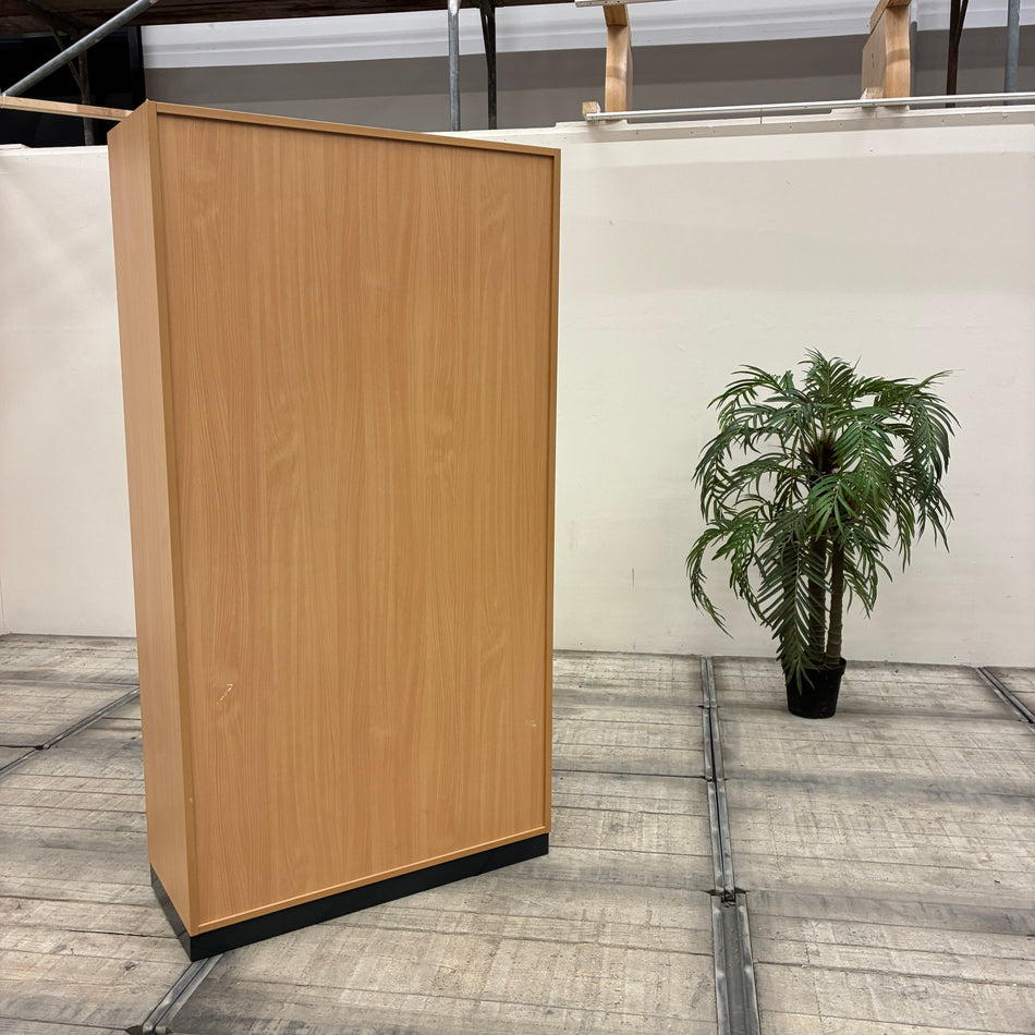 Regal Holz Buche 5OH 4 Einlegeböden Aktenschrank Gebraucht