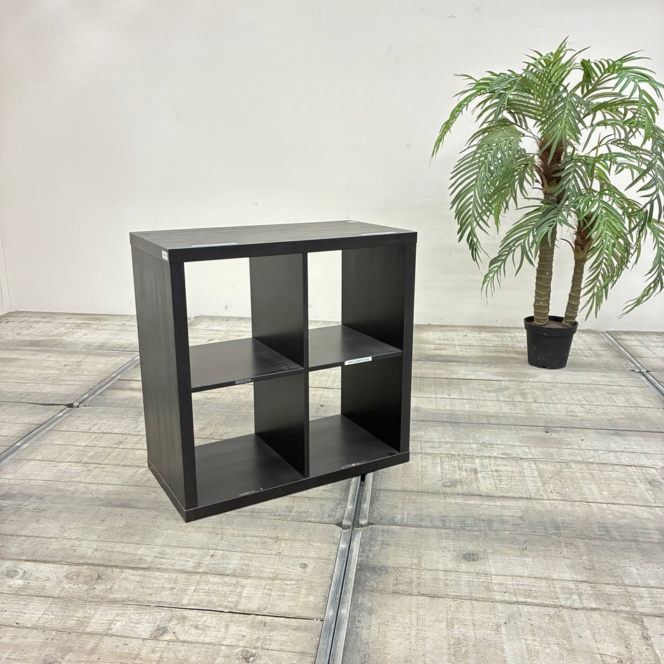 IKEA Kallax Regal Schwarzbraun Holz 4 Fächer Gebraucht