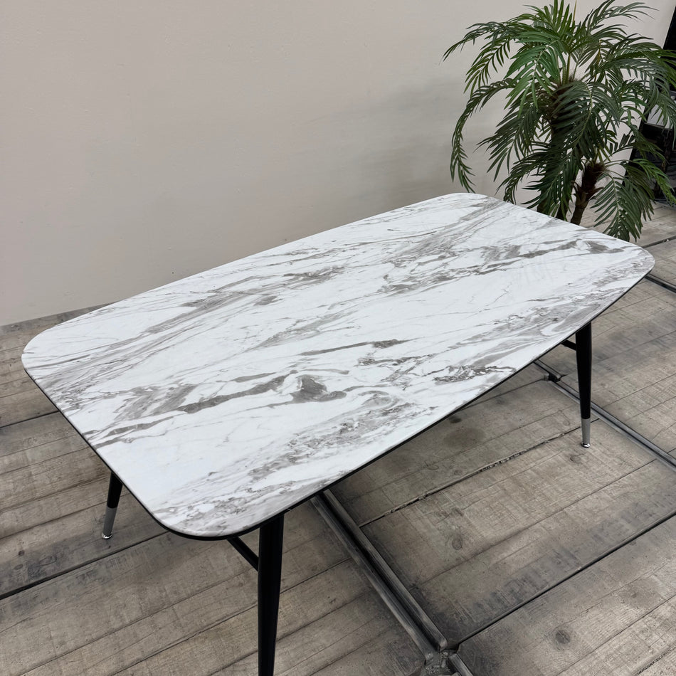 Kare Design Catania Esstisch Holz Schwarz Braun Tisch Industrial