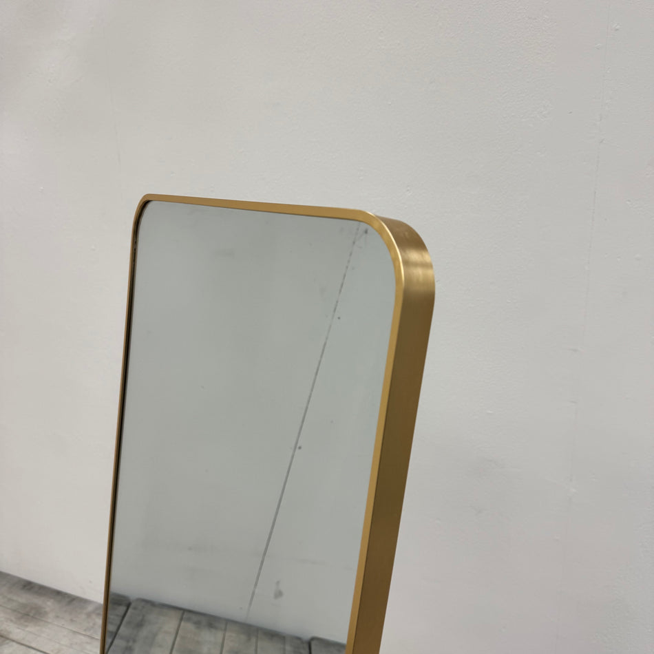 Len-Fra Ganzkörperspiegel Golden Metall Standspiegel 50x150 Spiegel Deko