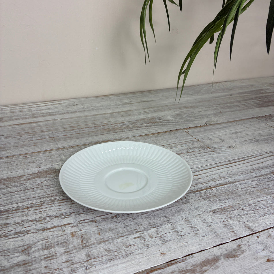 Seltmann Weiden / Tettau Amina Teeuntertasse groß 14,5 cm weiß