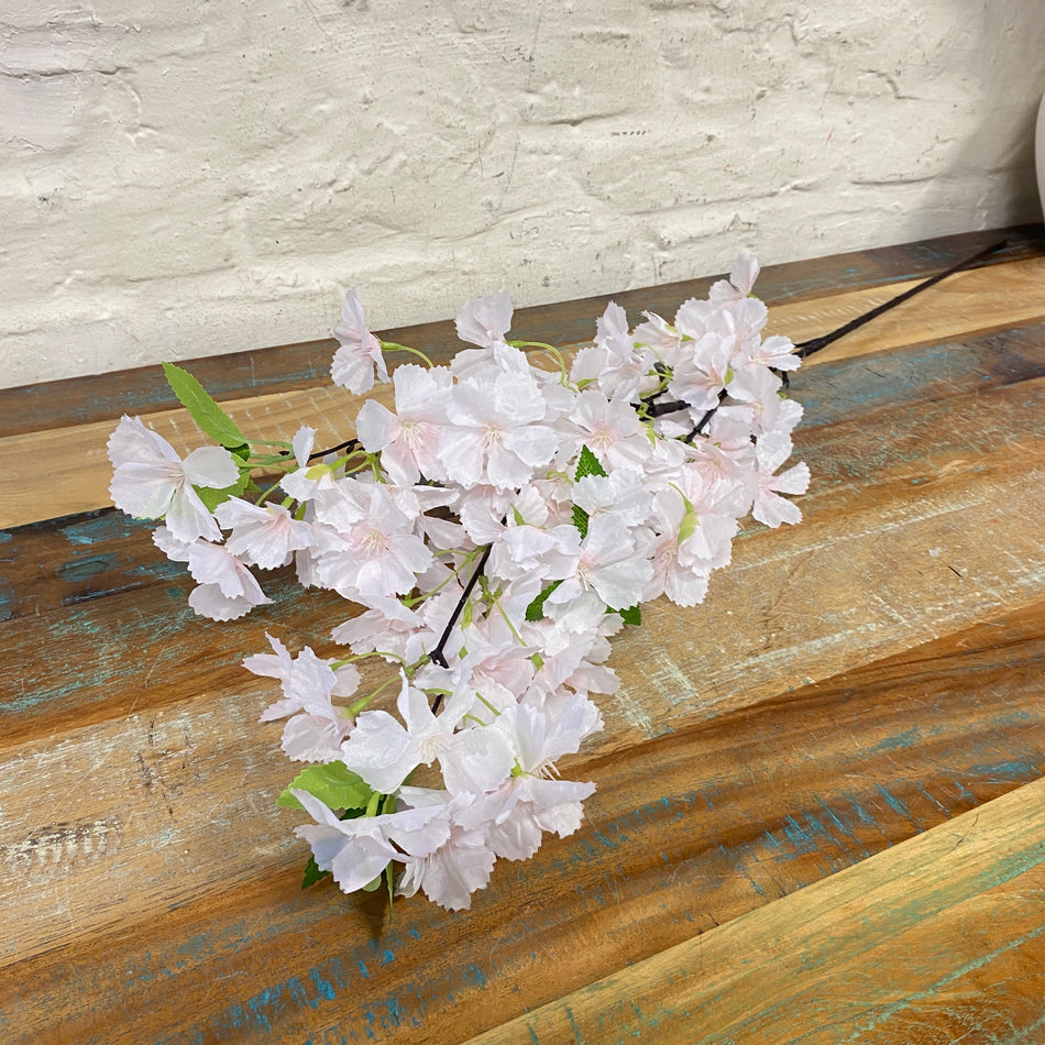Kunstblume Kirschblüte rosa Kunststoff Zweig Deko
