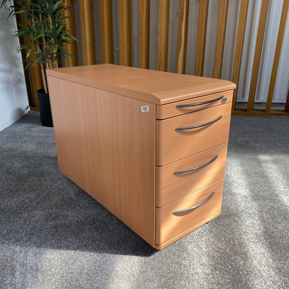 König+Neurath Rollcontainer Holz 4 Schubladen 57cm