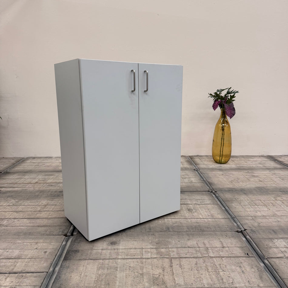 Planmöbel Highboard 80cm 3OH Lichtgrau Büro Schrank gebraucht