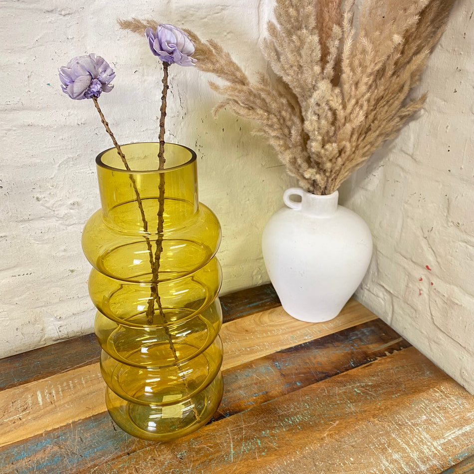 Countryfield Vase Nikky L senfgelb 35cm Blumenvase