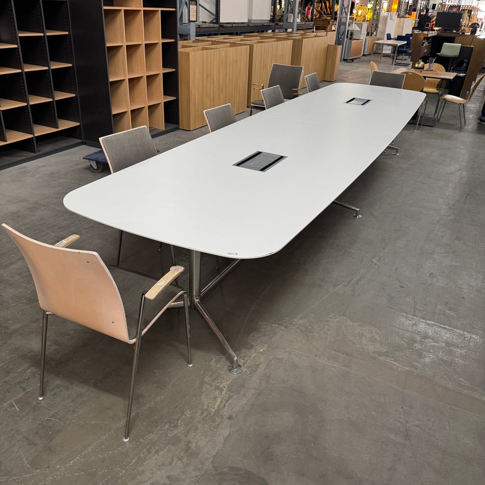 Vitra Eames Segmented Table 480cm Konferenztisch Besprechungstisch Weiß Tisch Gebraucht