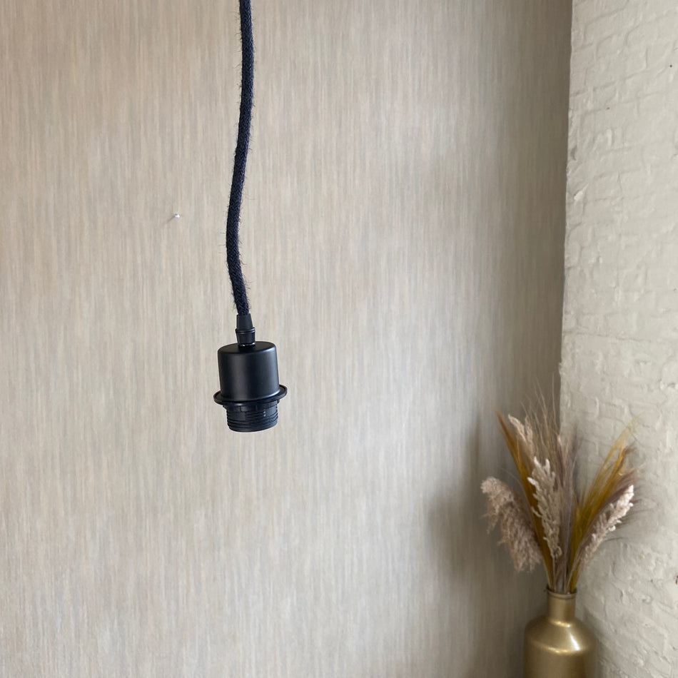 Deckenlampe schwarz Schnurrpendel 100cm Lampe