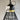 Deckenlampe schwarz Metall Federball Optik Lampe 50cm