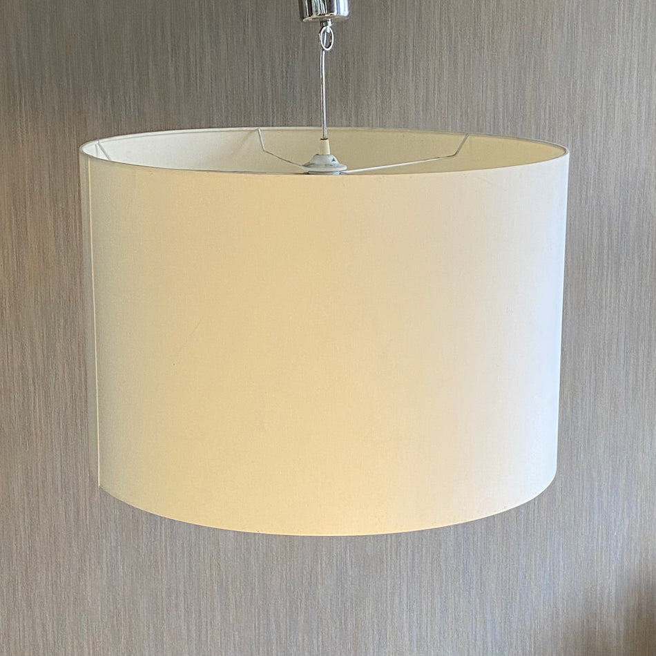 Hängelampe Deckenlampe gebraucht weiß Stoff Lampe