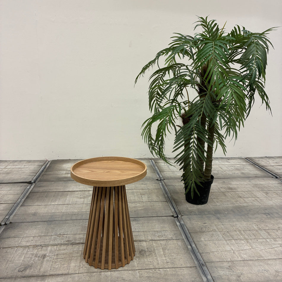 Home Accents Beistelltisch Holz Lamellen Skandi Natur Gebraucht