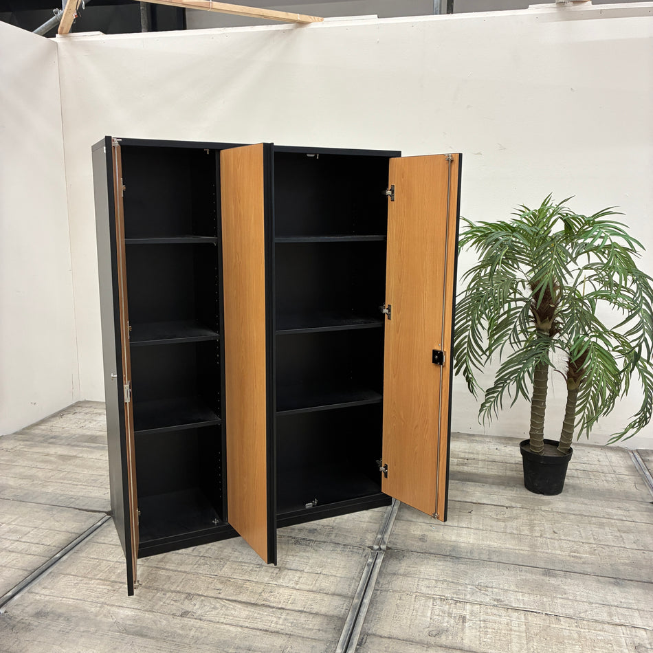 Fächerschrank 3-türig Buche Holz Büro Schrank