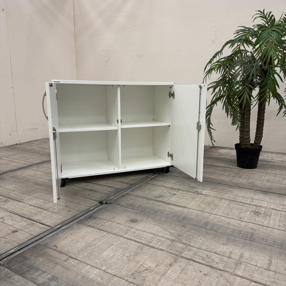 Palmberg Mobiles Caddy Sideboard Rollcontainer Weiß Büro Schrank Gebraucht
