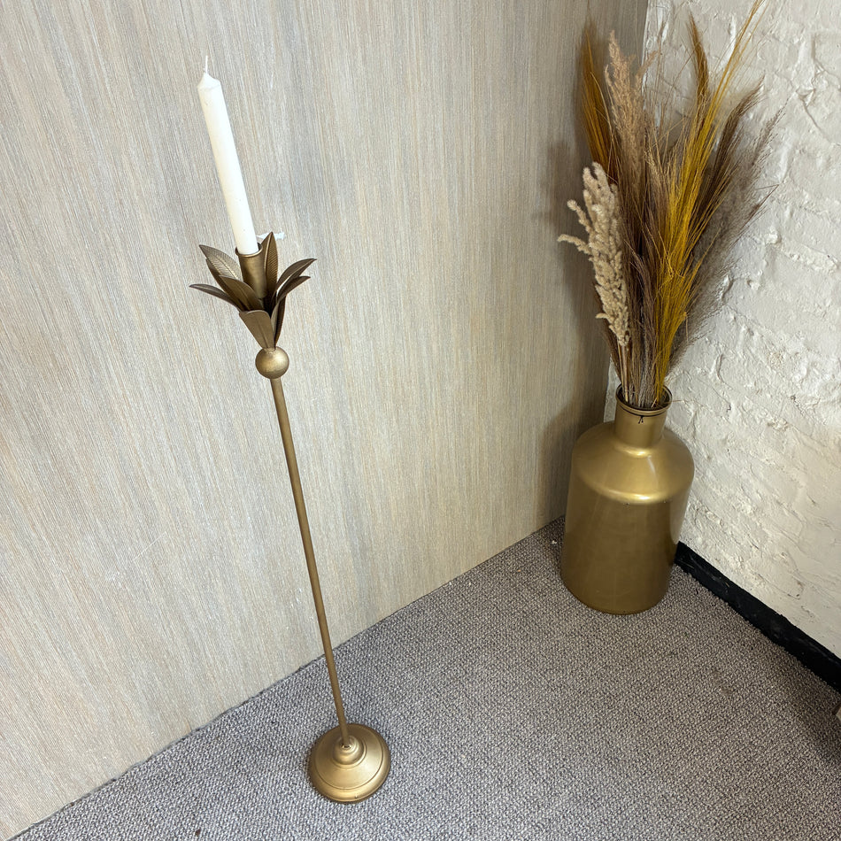 Countryfield Kerzenständer Kosta goldfarbig Metall 107cm
