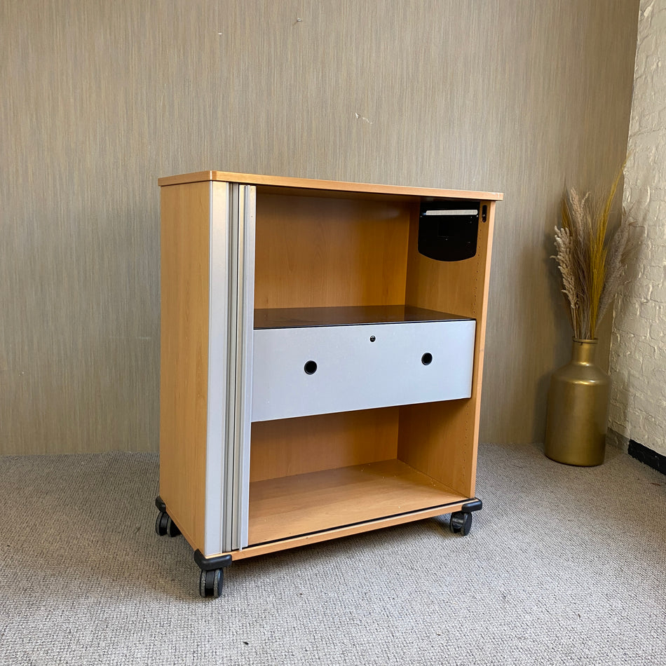 Werndl Caddy gebraucht Holz 106cm Aktenschrank rollbar