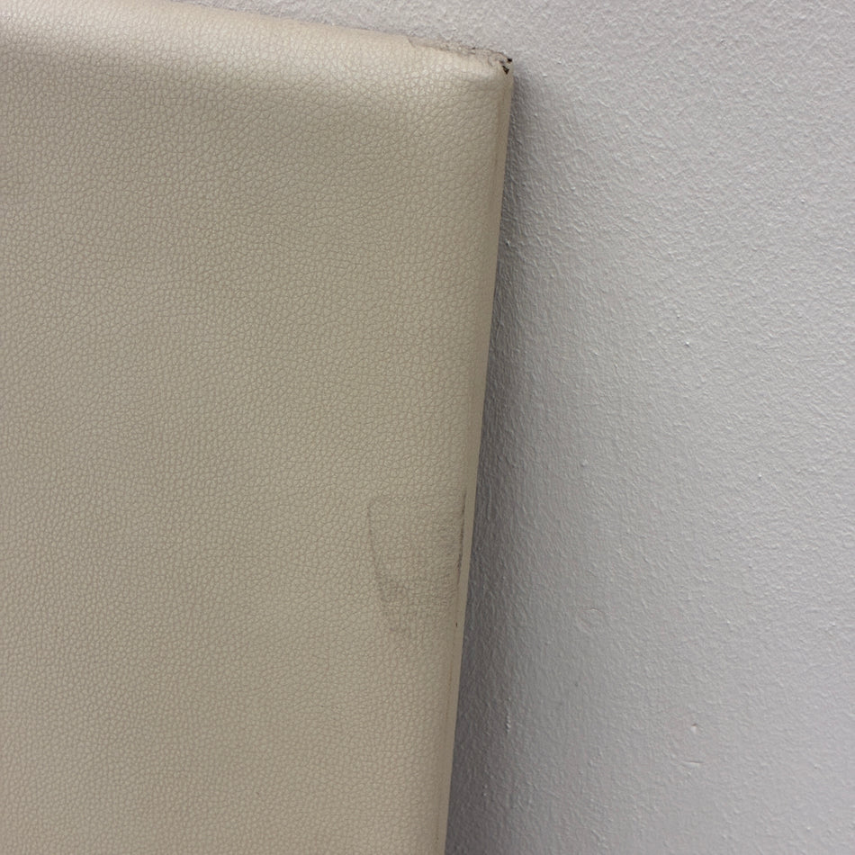 Akustikpanel Wandpaneel Akustikboard Beige Leder-Optik Gepolstert Gebraucht
