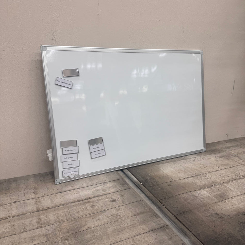 Whiteboard 60x90 Schreibtafel Weiß Metallrahmen Magnetisch Bürobedarf Gebraucht