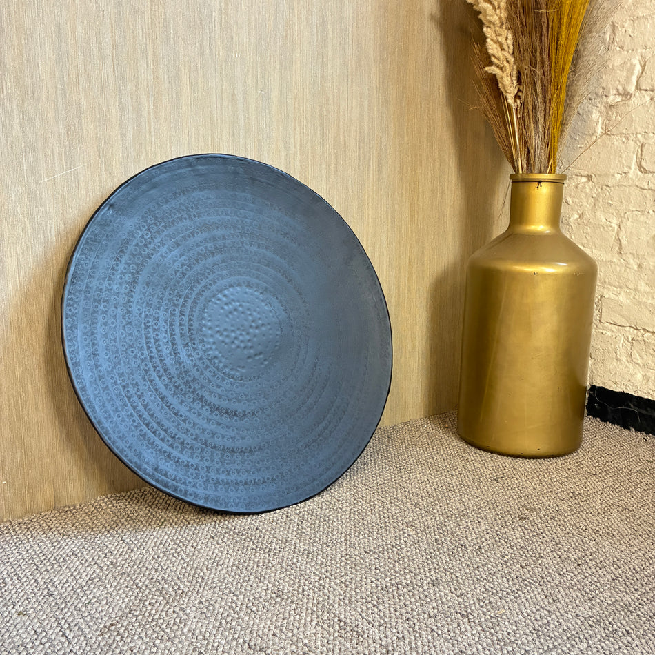 Light & Living Dekoschale Larre schwarz Metall 57cm