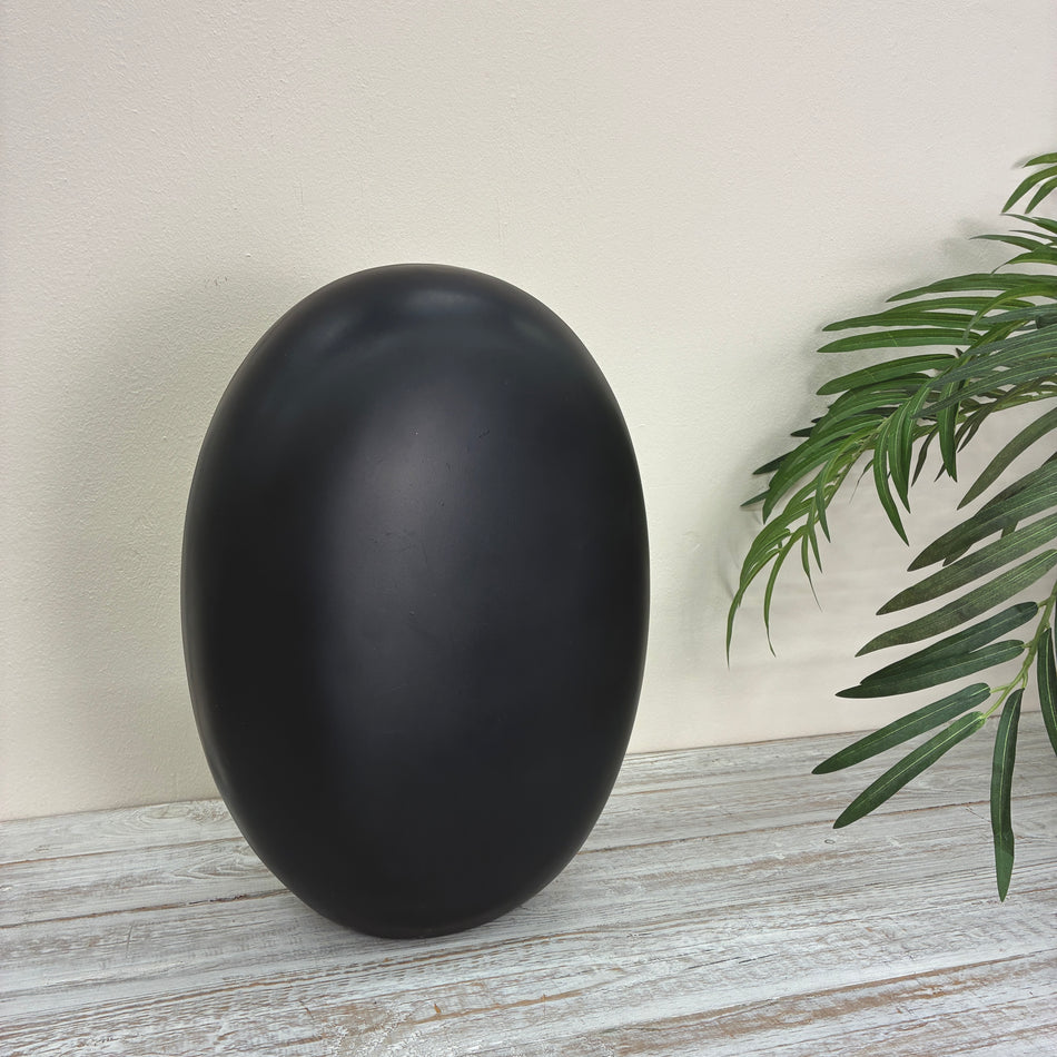 Countryfield Teelichthalter XL Schwarz & Gold Metall Eiform Design