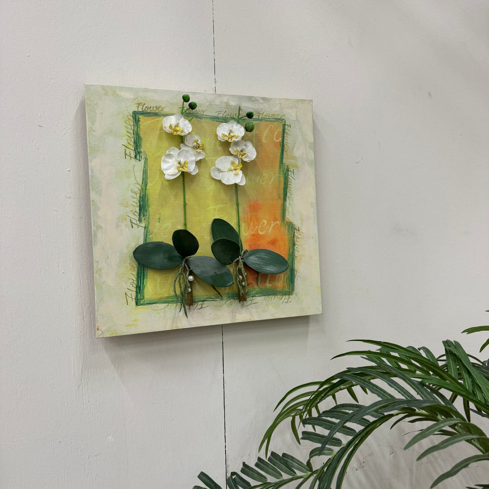 3D Blumen Wandbild 50x50 Leinwandbild Bild gebraucht