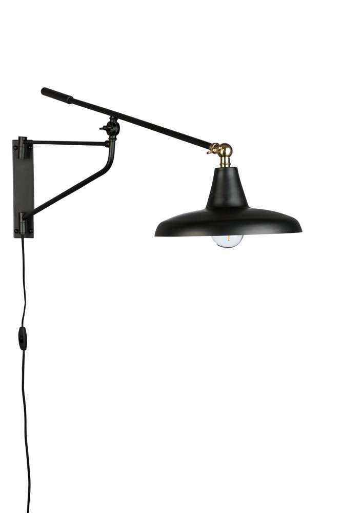Hector Wandlampe Schwarz Lampe