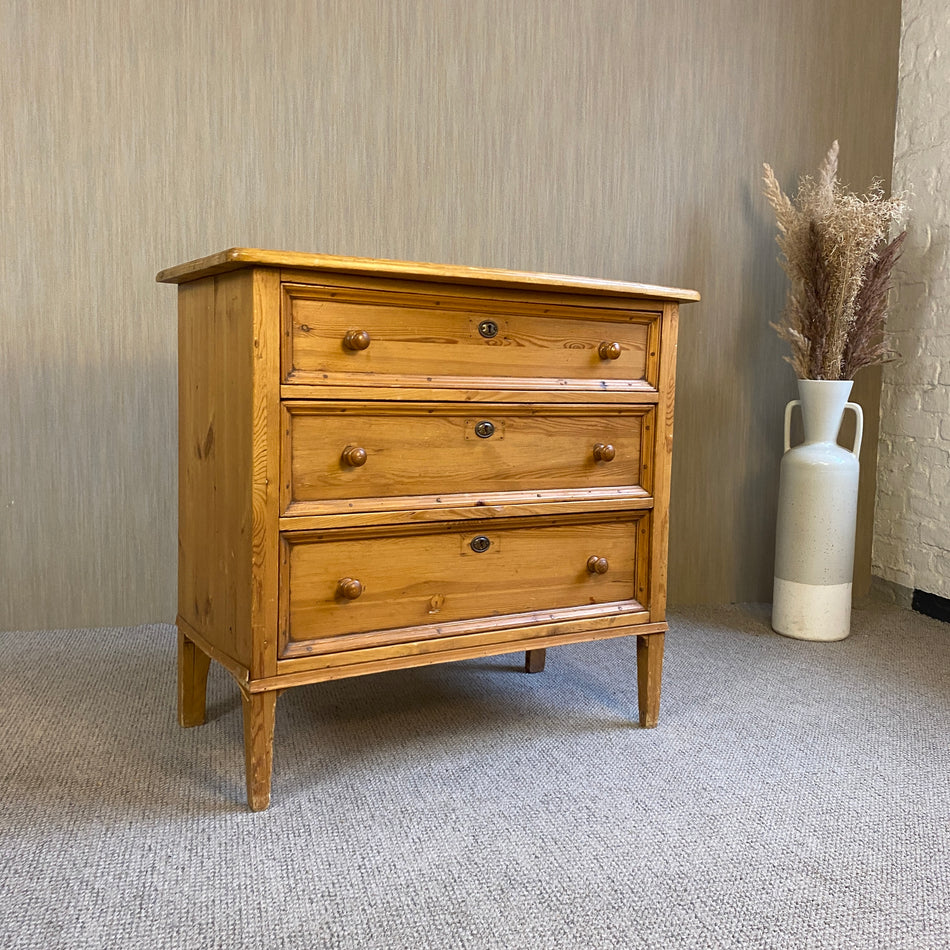 Vintage Kommode gebraucht Weichholz massiv 3 Schubladen