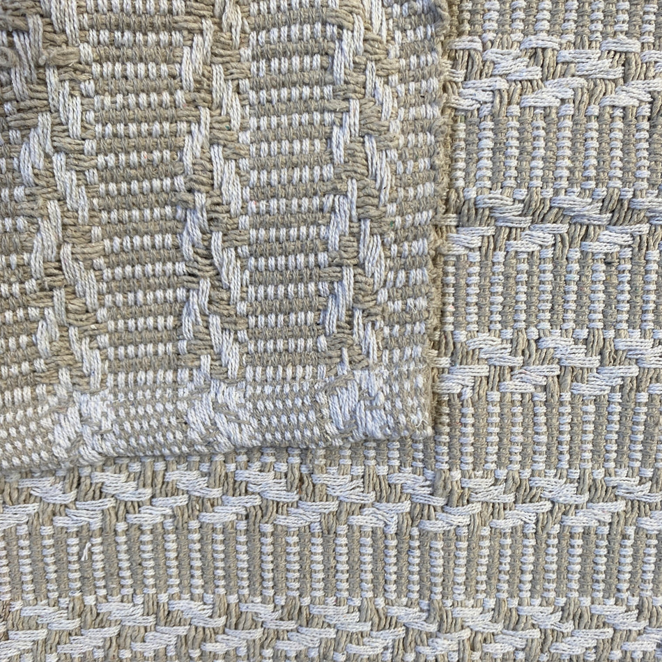 Teppich beige Baumwolle Kurzflor 120x170 mit Muster