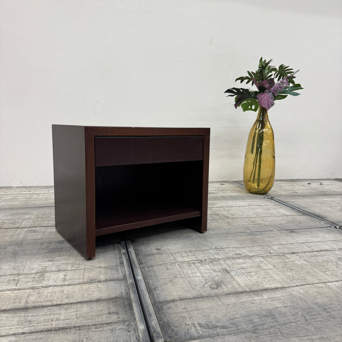 Nachttisch Dunkle Eiche 65cm Nachtkonsole Beistelltisch Tisch Gebrauch