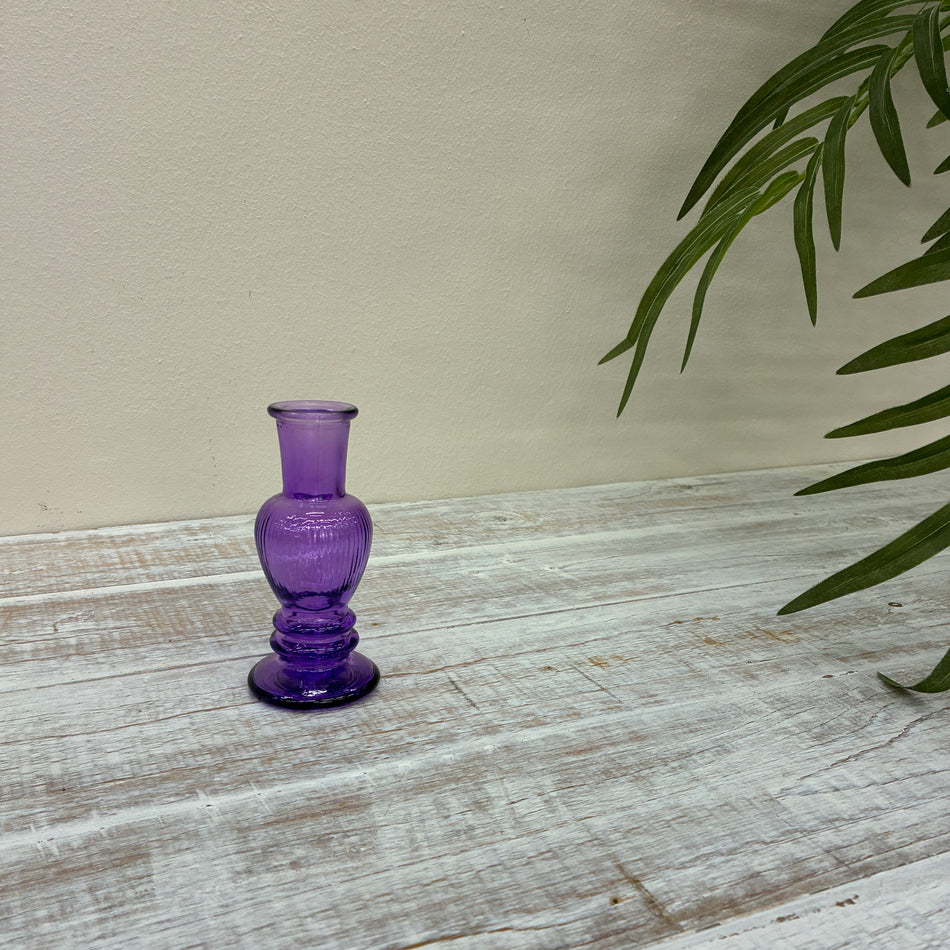 Vase Kerzenhalter Venice lila 11,5 cm glatt Deko