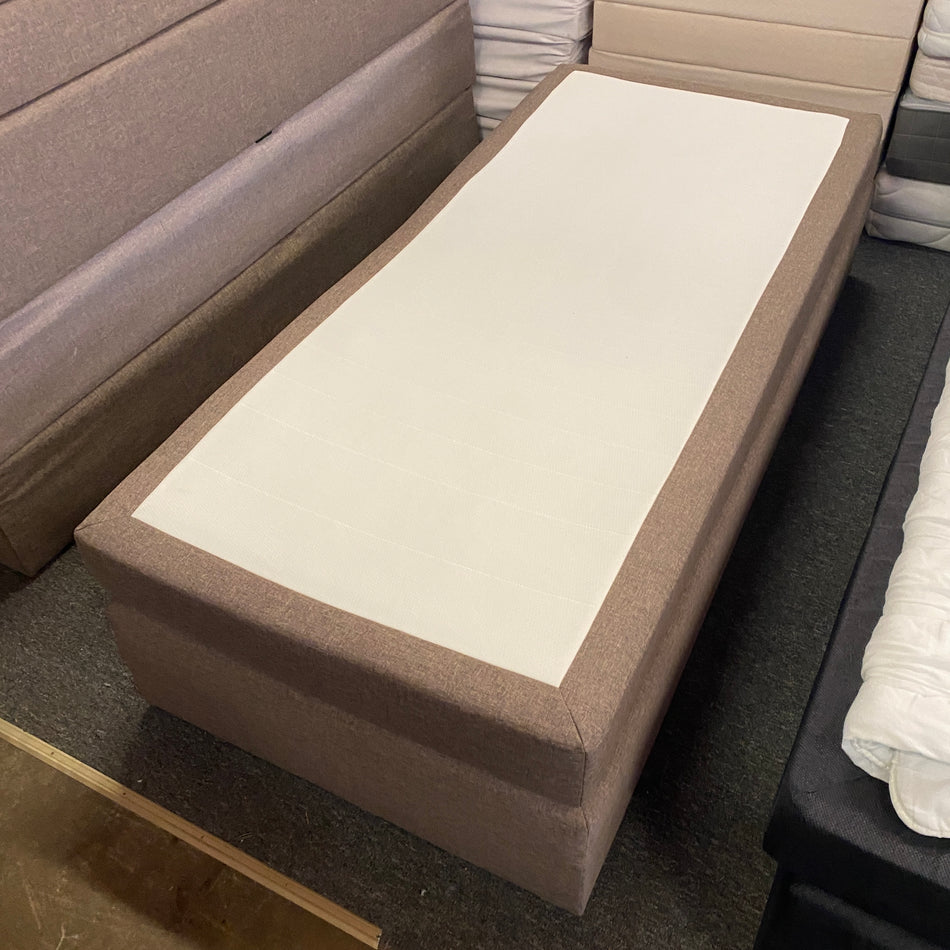 Boxspringbett braun 90x200 mit Matratze - Bett gebraucht Einzelbett
