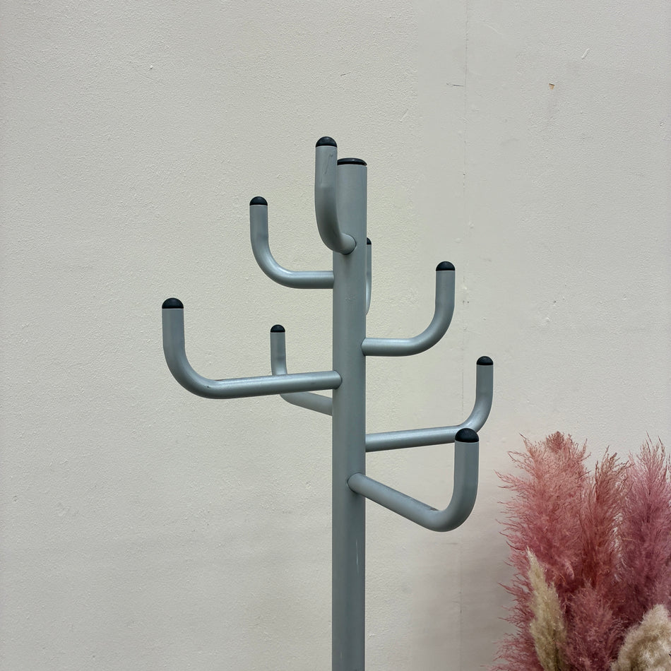 Garderobenständer Grau Metall Regenschirmhalter Kleiderständer 175cm Gebraucht
