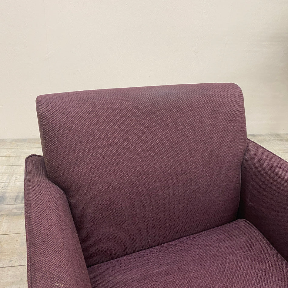 Clubsessel Lila Eiche Beine Polster Sessel Gebraucht